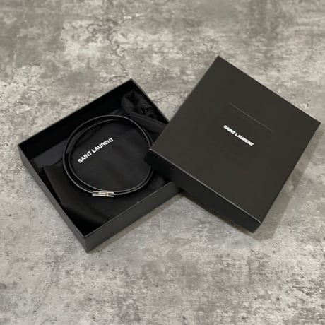 新品 saintlaurent 2022ss leather bracelet