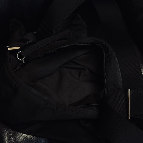 prada nylon logo shoulder bag black #6