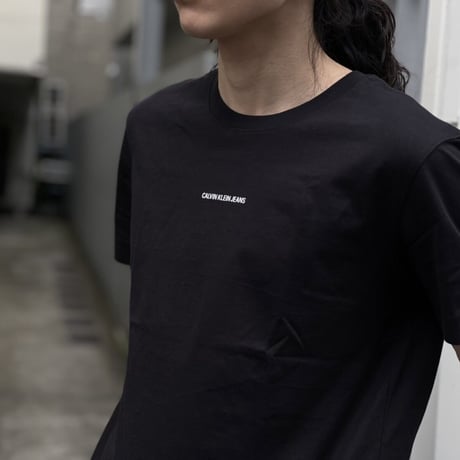 新品 calven klein 2022ss organic cotton tops black M