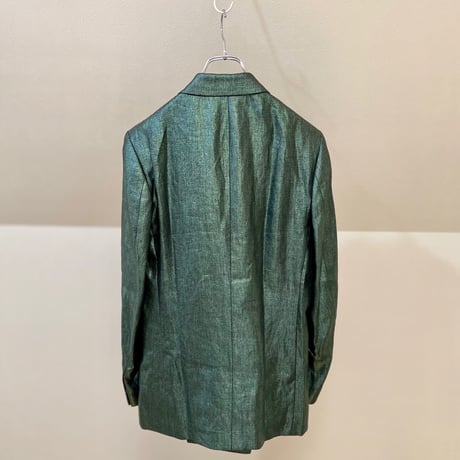 新品 paul smith 2016ss linen "箔" summer suit emerald
