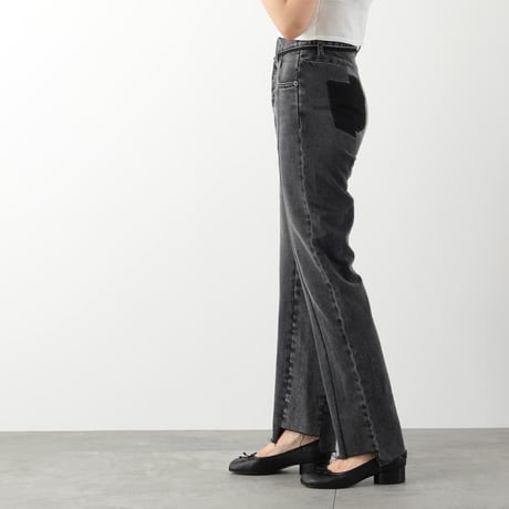 新品maison margiela "再構築" denim pants black