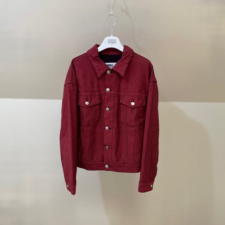 新品 mm6 maison margiela 2020aw reversible denim jacket 38