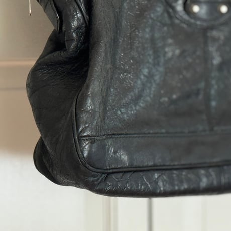 balenciaga leather tote bag