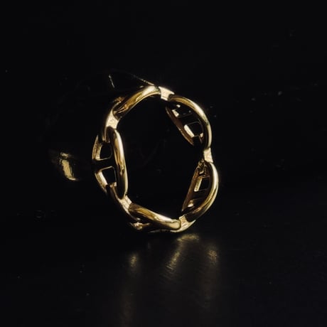【update】factory sample silver 925 chain ring 16号 gold