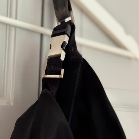 prada nylon logo one shoulder bag