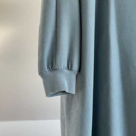 maison margiela zip up long coat blue