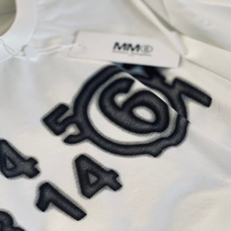 新品 mm6 maison margiela 2023 over size logo tops S