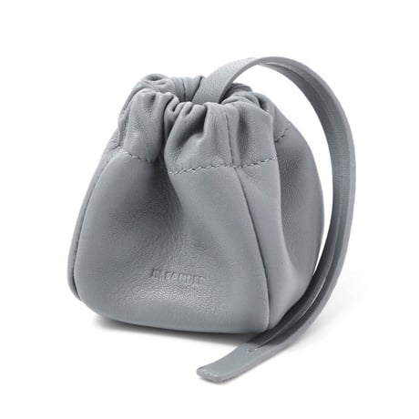 新品 jilsander leather logo pouch