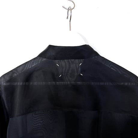 新品 maison margiela over size silk long shirt