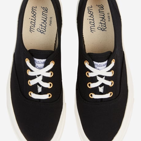 新品 maison kitsune 2023ss sneaker black UK7