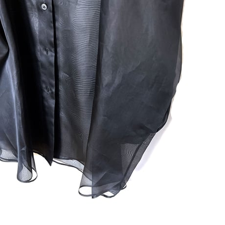 新品 maison margiela over size silk long shirt