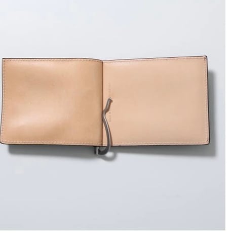 新品 maison margiela money clip leather wallet