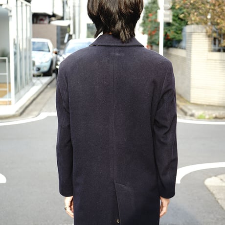 BURBERRY cashmere wool coat  navy