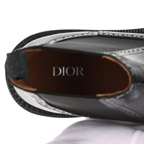 dior “CD“ medallion logo side gore heel boots 41