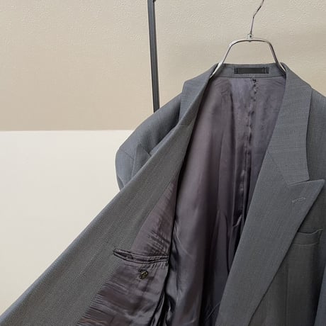 setup suit + hermes necktie #6