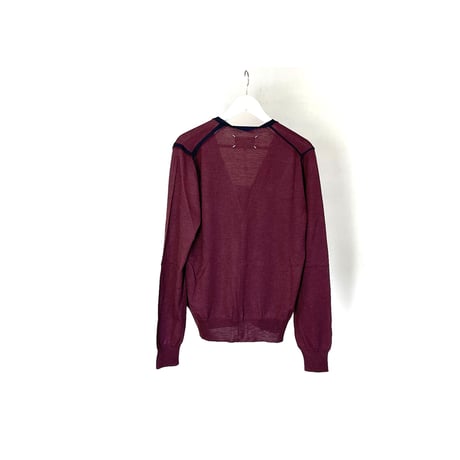 新品 maison margiela 2019aw cardigan bordeaux s