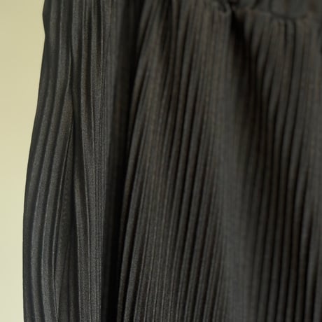 factory sample pleats wide black pants