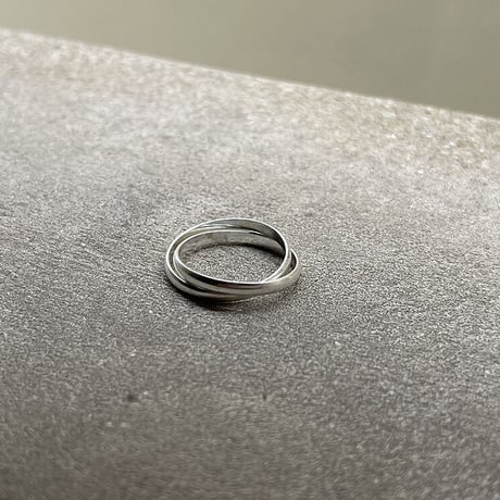 atelier sample silver925 ring"2連" 17号