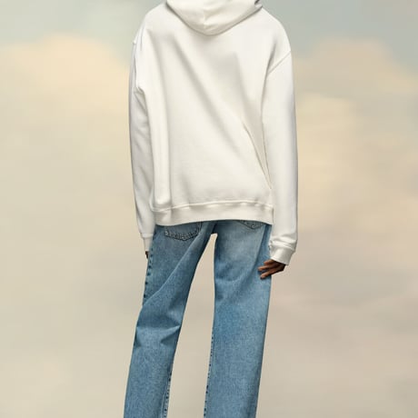 新品 maison margiela logo reverse hoodie