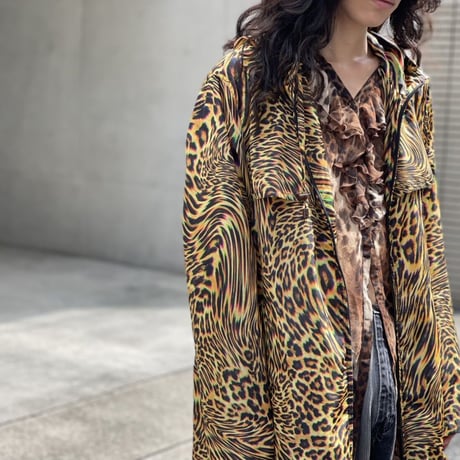 新品 maison margiela 2020aw leopard ove size coat