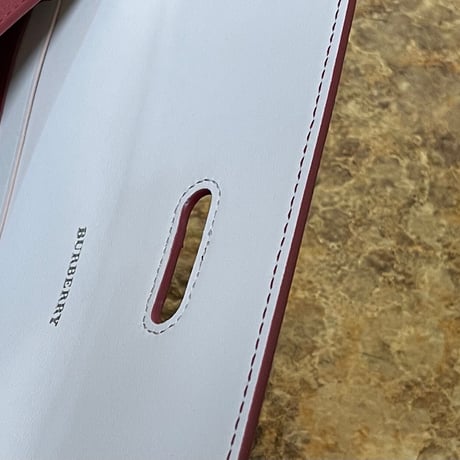 新品 burberry 2021ss leather clutch bag