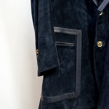 Gucci suede leather coat