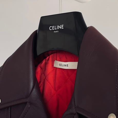 celine leather jacket