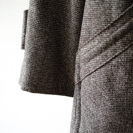vintage boa tweed check coat