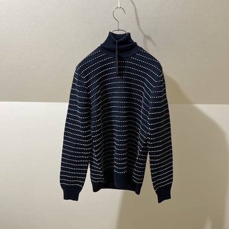 新品 alessandro dellacqua 2021aw cashmere wool design knit navy