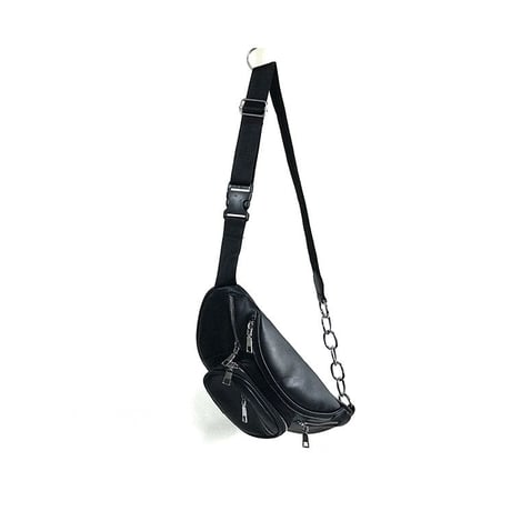 synthetic leather waist bag