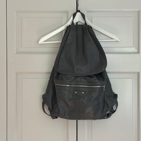 balenciaga leather back pack