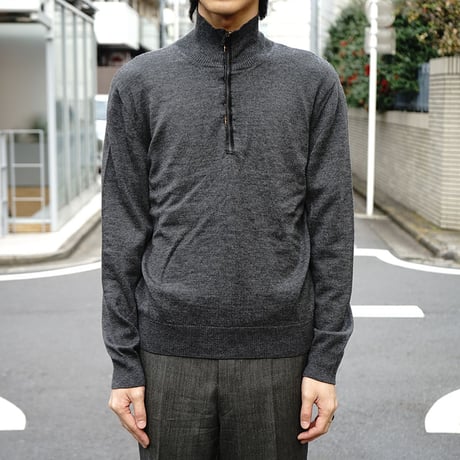 Ermenegildo Zegna harf zip knit