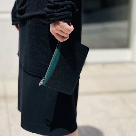 新品 burberry 2020ss leather clutch bag