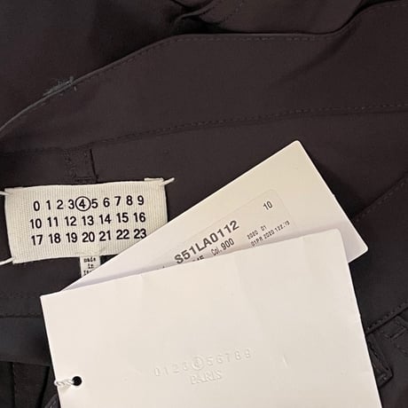新品 maison  margiela 2020ss black pants