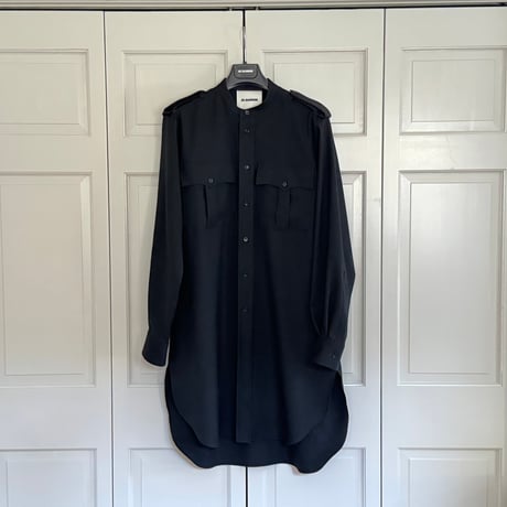 jilsander collarless coat 40