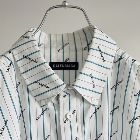 balenciaga over size logo shirt 38