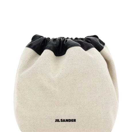 新品 jilsander logo basket shoulder bag