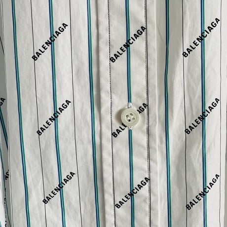 balenciaga over size logo shirt 38
