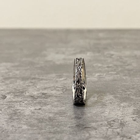新品 gucci interlocking logo silver ring