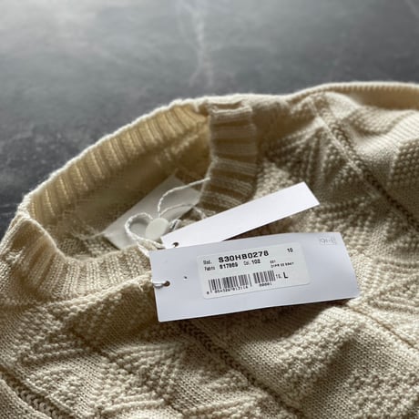 新品 maison margiela 2022aw "白タグ" aran knit M