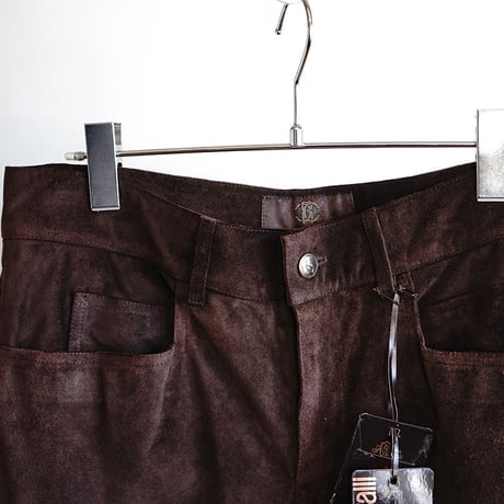 新品 roberto cavalli leather pants
