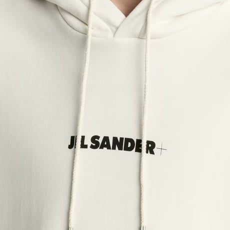 新品 jilsander logo hoodie