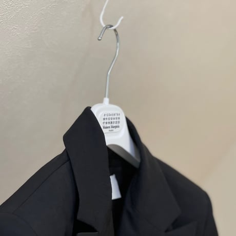 新品 mm6 maison margiela 2020aw nylon doule black blazer 38