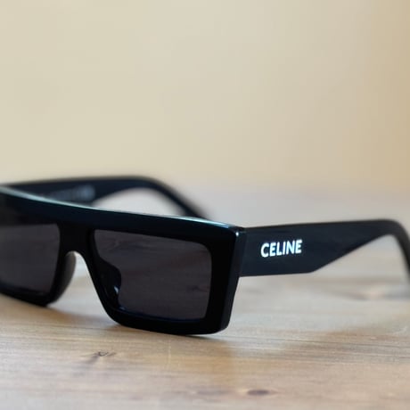 新品 celine 2024ss logo monochrome sunglass