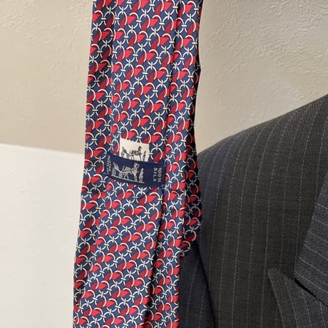 setup suit + hermes necktie #9