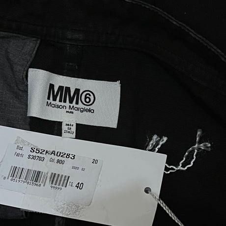 新品 mm6 maison margiela 2020aw flared jeans black