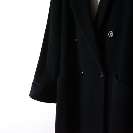 BURBERRY cashmere wool double coat black