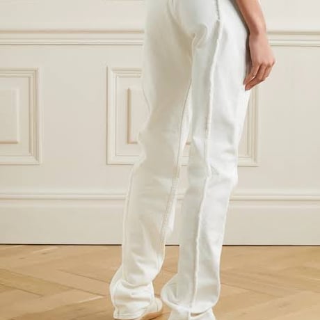 新品 maison margiela "再構築" denim pants white
