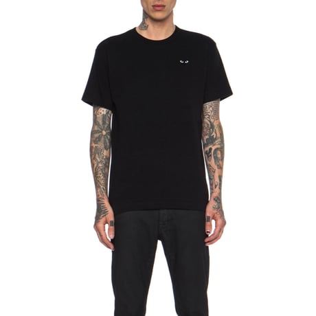 新品 play comme des garcons tops black×black L