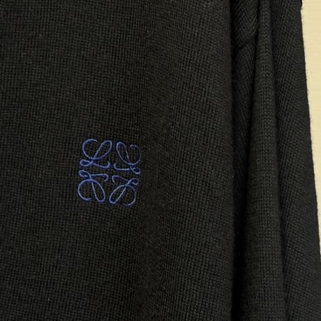 【国内正規】loewe anagram black cardigan L